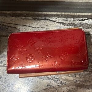 Louis Vuitton Glossy Red Monogram Wallet